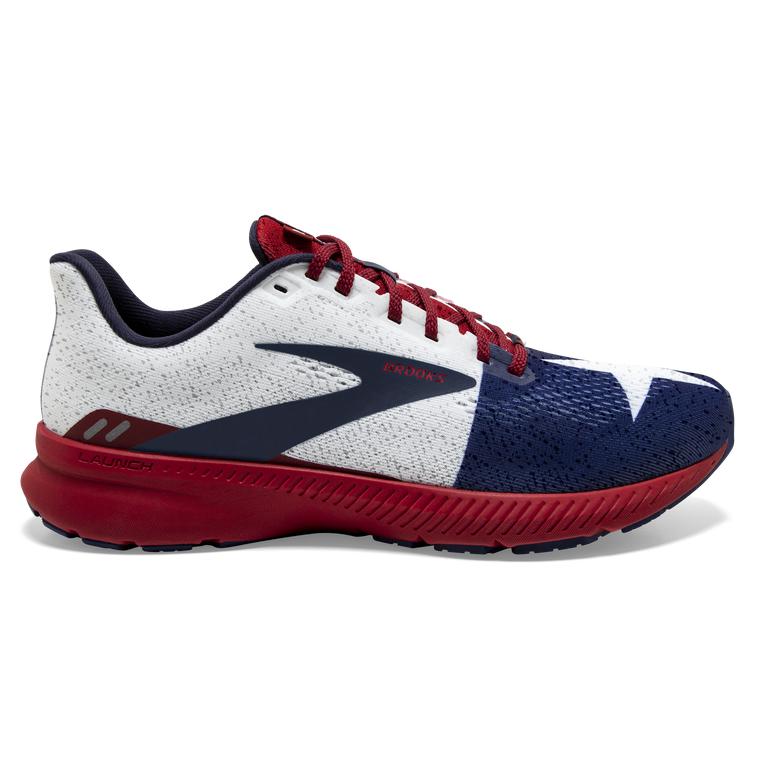 Brooks Launch 8 Light-Cushion Women's Road Running Shoes - Navy/True Red/Sundried Tomato/Twilight (5